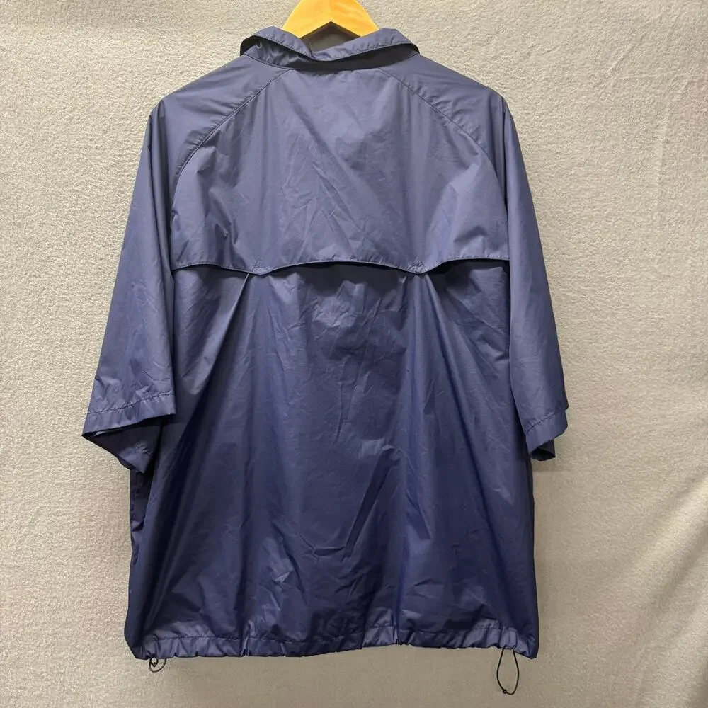 Polo Golf Jacket Mens XL Blue 1/4 Zip Pullover WELLS FARGO CHAMPIONSHIP +Pockets